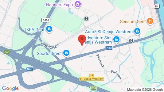 Apartments for rent i Gent Sint-Denijs-Westrem - kort over placeringen