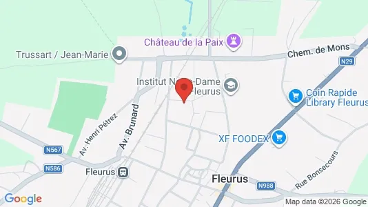 Apartments for rent i Fleurus - kort over placeringen