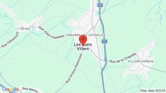Houses for rent i Les Bons Villers - kort over placeringen