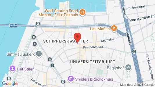 Apartments for rent i Stad Antwerp - kort over placeringen