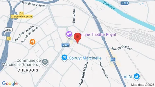 Apartments for rent i Charleroi - kort over placeringen