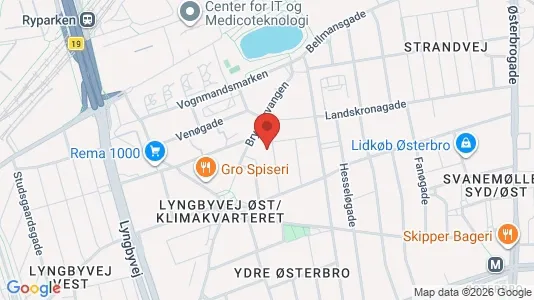 Apartments for rent i Østerbro - kort over placeringen