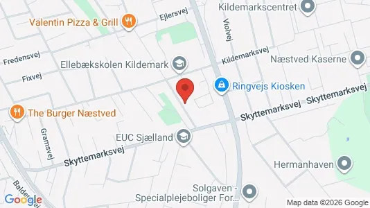 Apartments for rent i Næstved - kort over placeringen