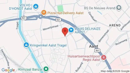Apartments for rent i Aalst - kort over placeringen