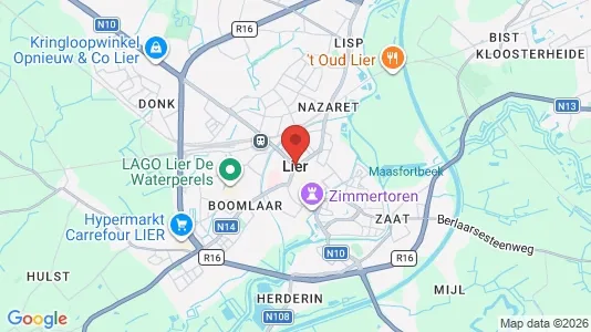Apartments for rent i Lier - kort over placeringen