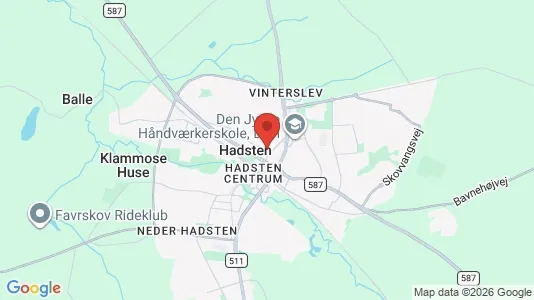 Apartments for rent i Hadsten - kort over placeringen