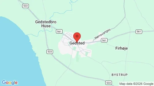 Apartments for rent i Gedsted - kort over placeringen