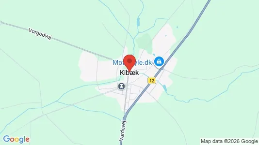 Apartments for rent i Kibæk - kort over placeringen
