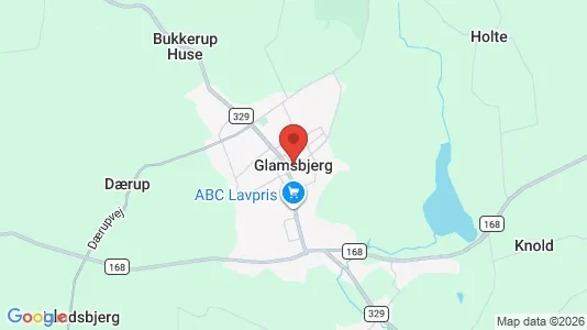 Apartments for rent i Glamsbjerg - kort over placeringen