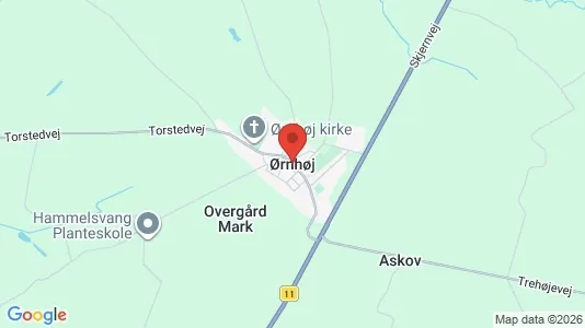 Apartments for rent i Ørnhøj - kort over placeringen