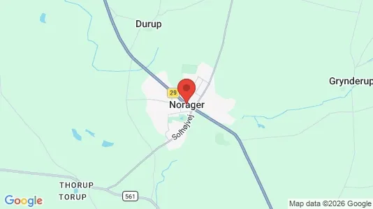 Apartments for rent i Nørager - kort over placeringen