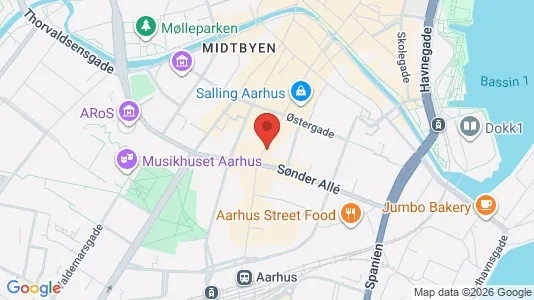 Apartments for rent i Aarhus C - kort over placeringen