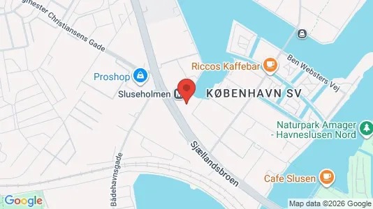 Apartments for rent i Copenhagen SV - kort over placeringen