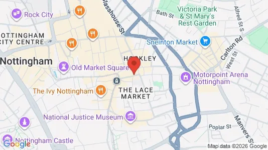 Apartments for rent i Nottingham - Nottinghamshire - kort over placeringen