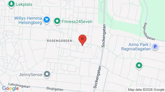 Apartments for rent i Helsingborg - kort over placeringen