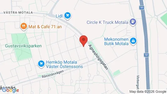 Apartments for rent i Motala - kort over placeringen