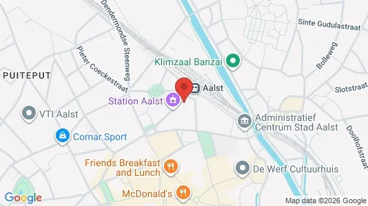 Apartments for rent i Aalst - kort over placeringen