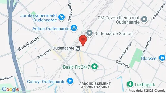 Apartments for rent i Oudenaarde - kort over placeringen