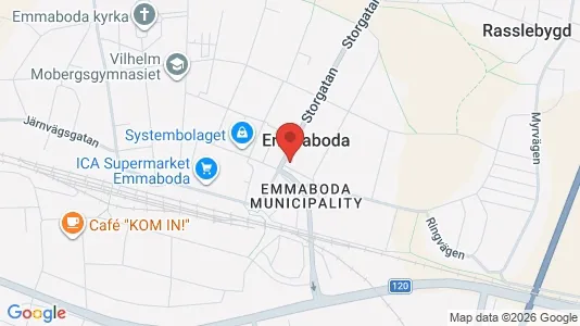 Apartments for rent i Emmaboda - kort over placeringen
