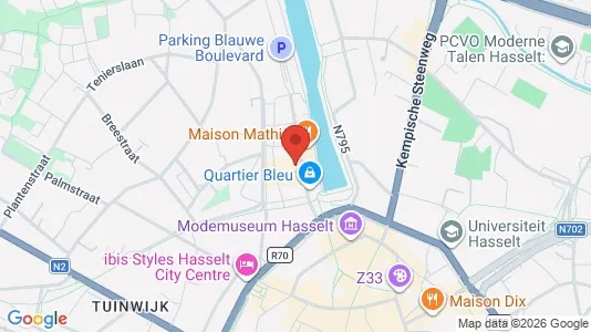 Apartments for rent i Hasselt - kort over placeringen