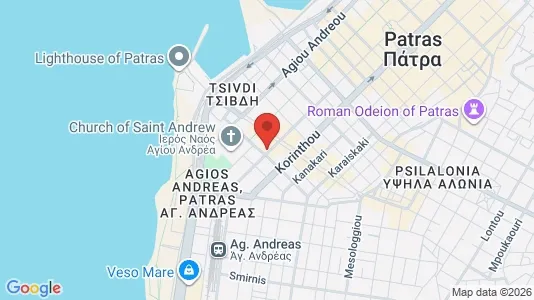 Apartments for rent i Patras - kort over placeringen
