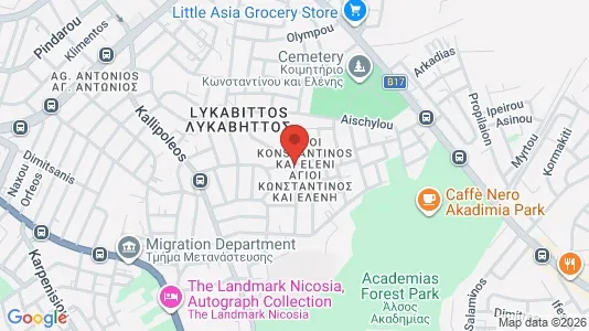 Apartments for rent i Nicosia Lefkosia - kort over placeringen
