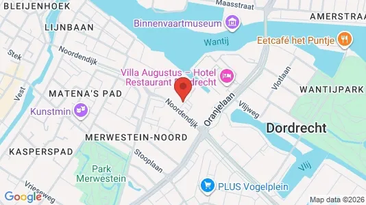 Apartments for rent i Dordrecht - kort over placeringen