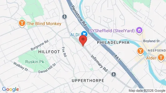 Apartments for rent i Sheffield - South Yorkshire - kort over placeringen