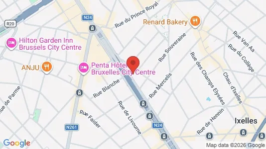 Apartments for rent i Stad Brussel - kort over placeringen