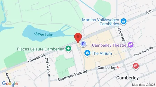 Apartments for rent i Camberley - Surrey - kort over placeringen