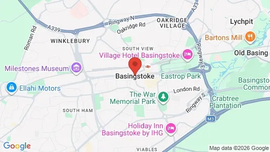 Rooms for rent i Basingstoke - Hampshire - kort over placeringen