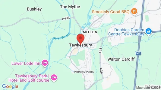 Apartments for rent i Tewkesbury - Gloucestershire - kort over placeringen