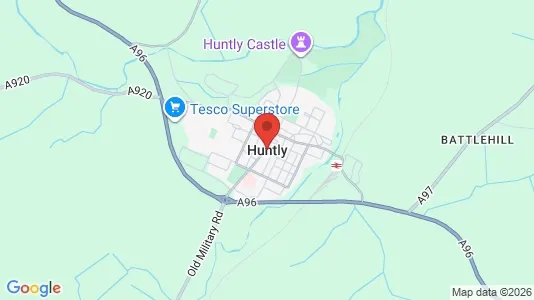Apartments for rent i Huntly - Aberdeenshire - kort over placeringen
