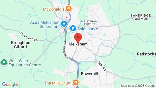 Apartments for rent i Melksham - Wiltshire - kort over placeringen
