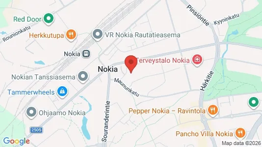 Apartments for rent i Nokia - kort over placeringen
