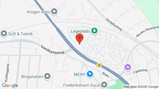 Apartments for rent i Frederikshavn - kort over placeringen