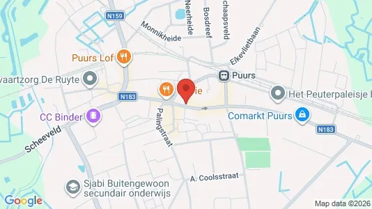 Apartments for rent i Puurs-Sint-Amands - kort over placeringen