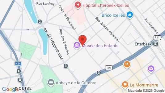 Apartments for rent i Brussels Elsene - kort over placeringen