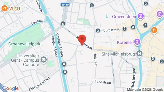 Apartments for rent i Stad Gent - kort over placeringen