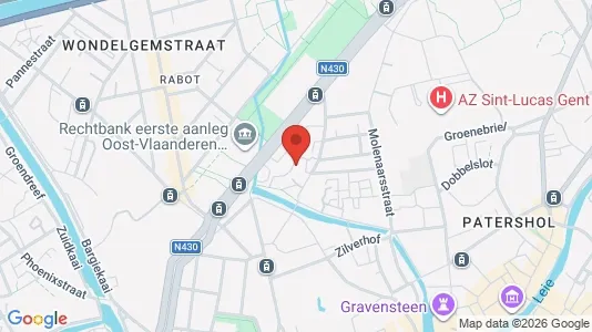 Apartments for rent i Stad Gent - kort over placeringen