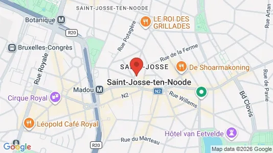 Apartments for rent i Brussels Sint-Joost-ten-Node - kort over placeringen