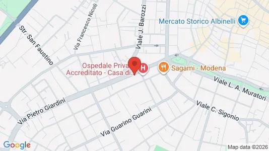 Rooms for rent i Modena - kort over placeringen