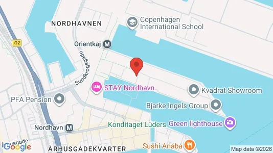 Apartments for rent i Nordhavn - kort over placeringen