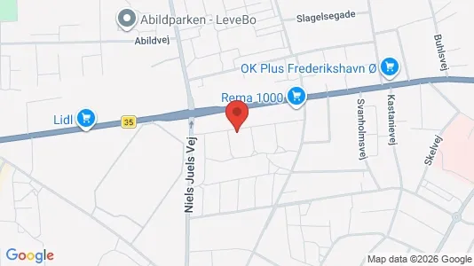 Apartments for rent i Frederikshavn - kort over placeringen