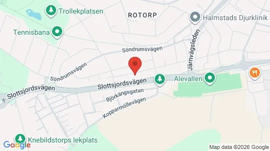 Apartments for rent i Halmstad - kort over placeringen