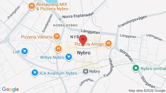 Apartments for rent i Nybro - kort over placeringen