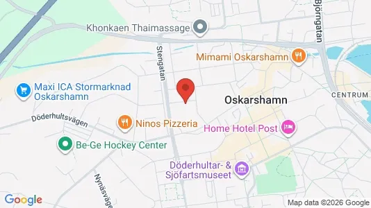 Apartments for rent i Oskarshamn - kort over placeringen