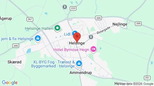 Houses for rent i Helsinge - kort over placeringen