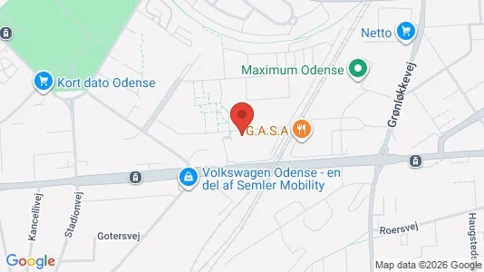 Apartments for rent i Odense V - kort over placeringen