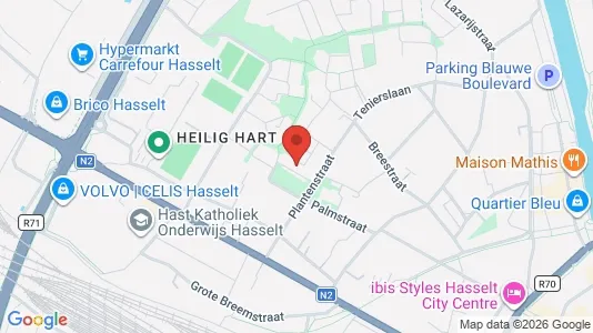 Apartments for rent i Hasselt - kort over placeringen